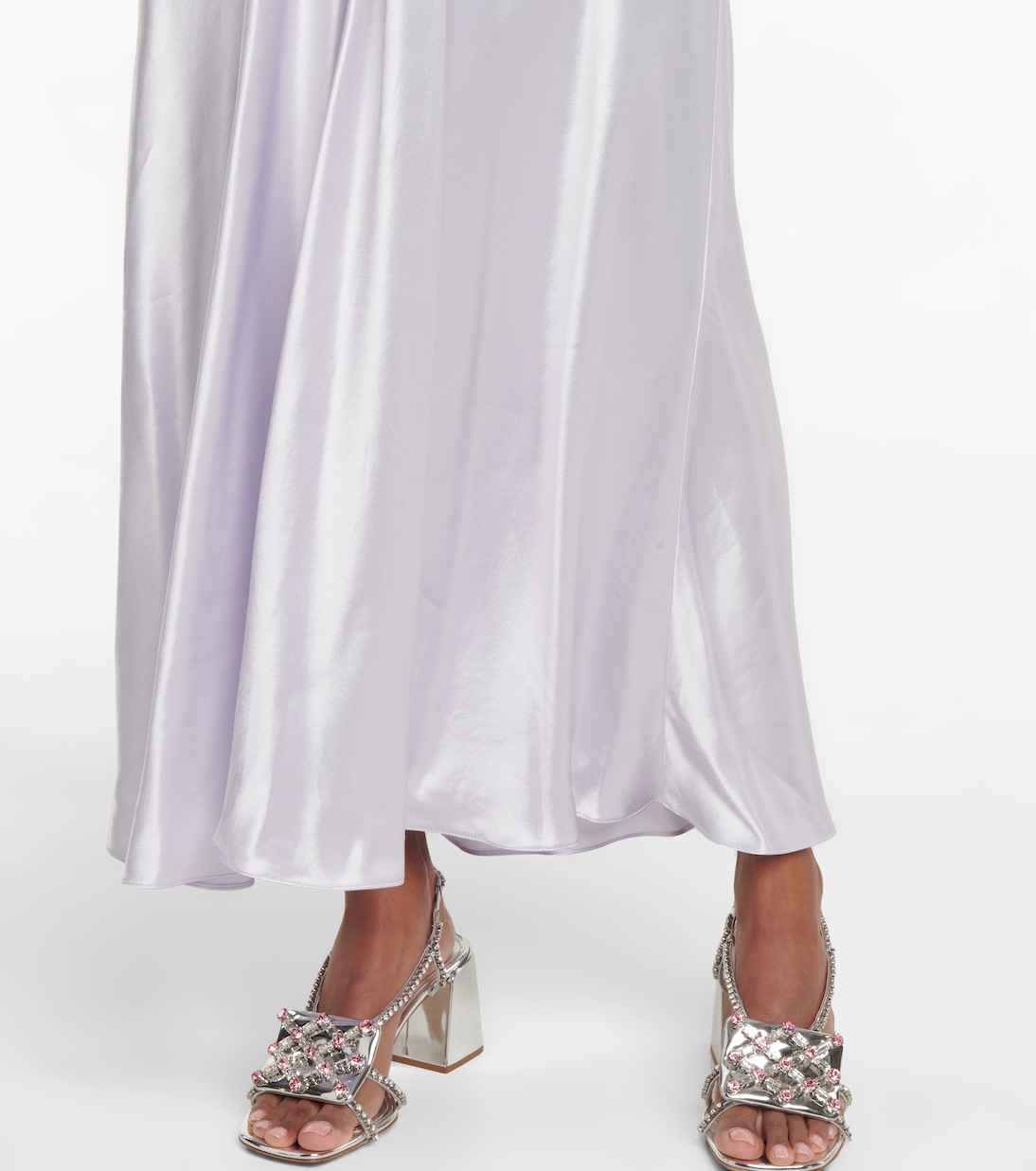 Abito sottoveste in raso | Miu Miu