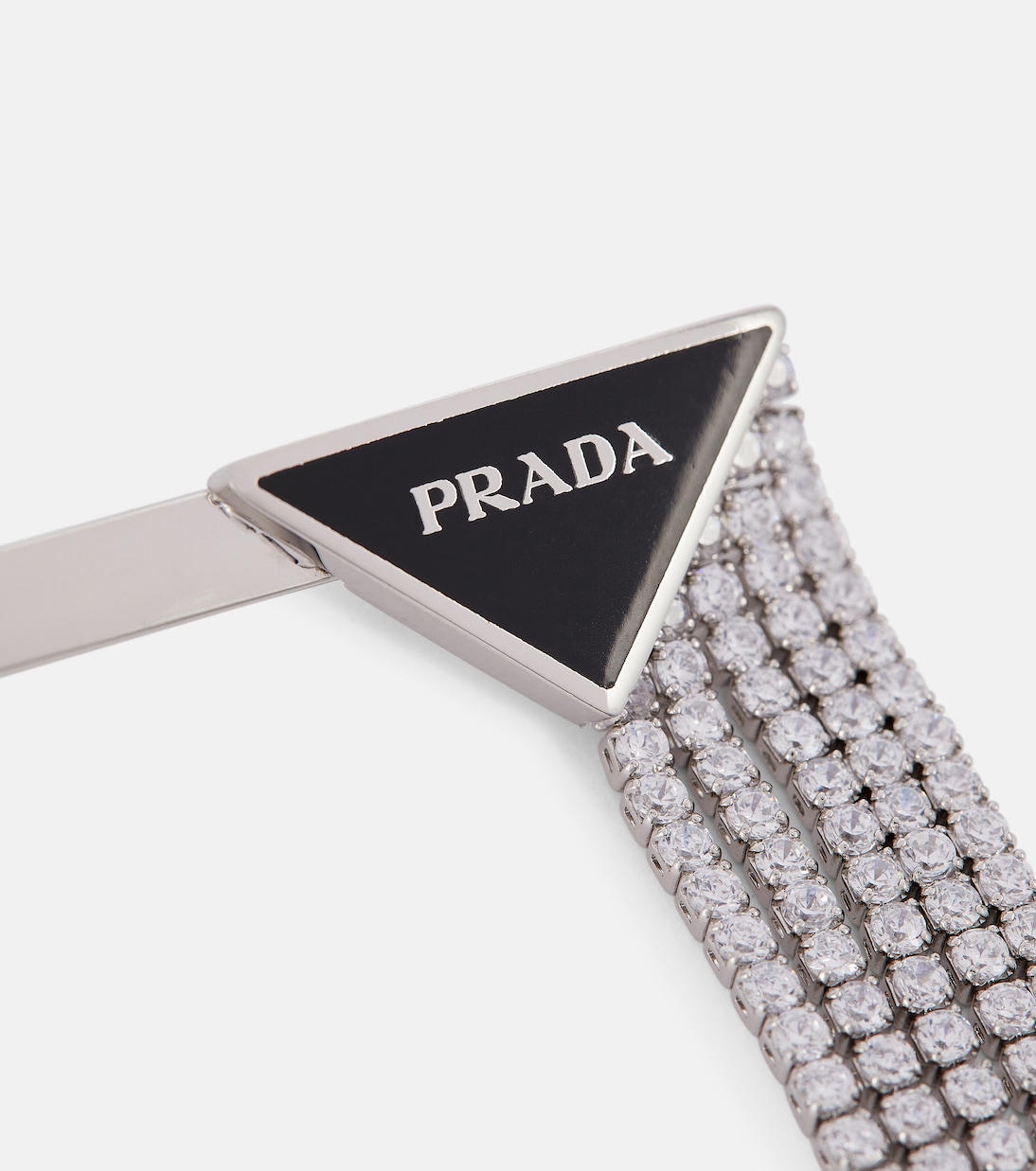 Set di 2 fermacapelli con cristalli | Prada