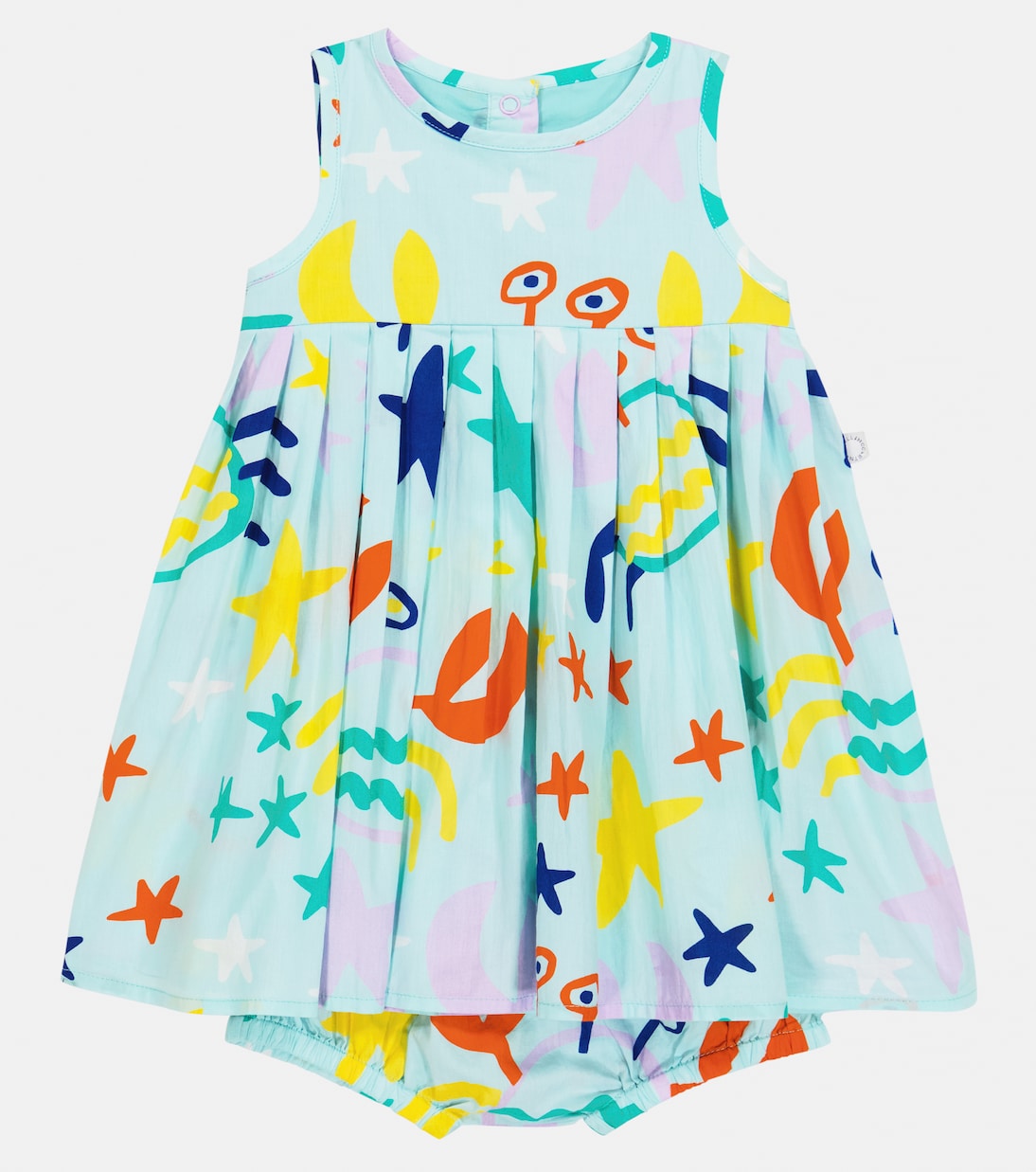 Bébé – Set robe et culotte bloomer imprimées en coton | Stella McCartney Kids