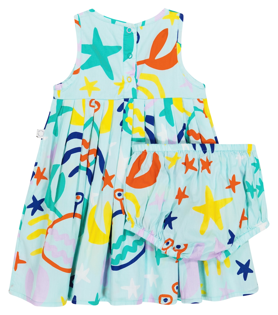 Bébé – Set robe et culotte bloomer imprimées en coton | Stella McCartney Kids