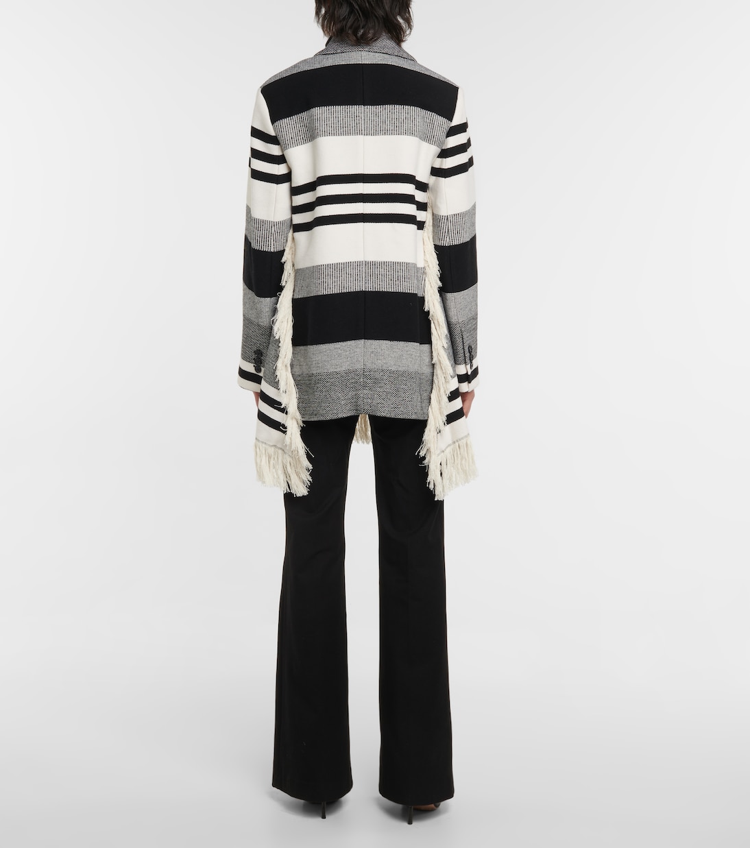 Striped Luxury cotton and wool jacket | Dorothee Schumacher