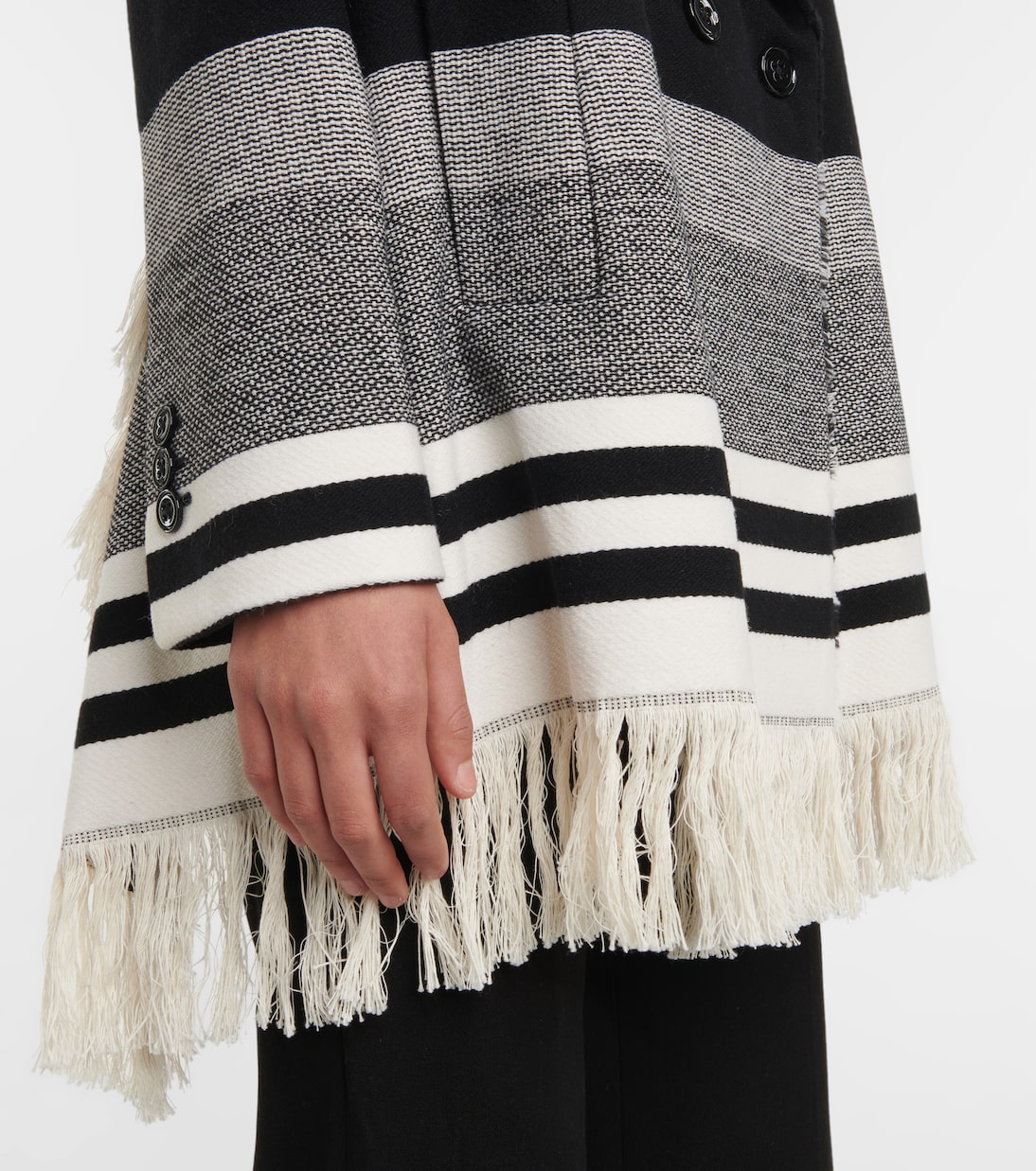 Striped Luxury cotton and wool jacket | Dorothee Schumacher