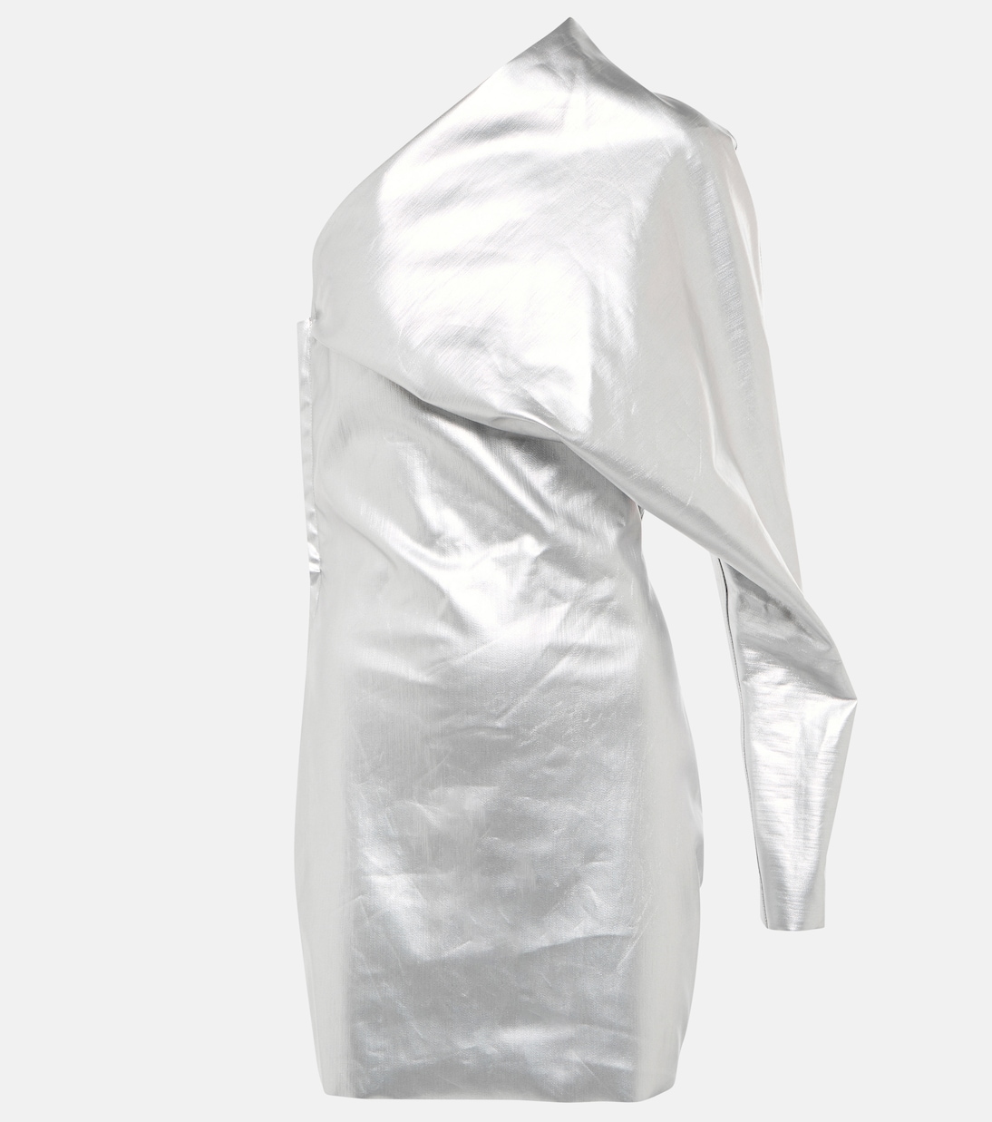 Coated one-shoulder minidress | Rick Owens