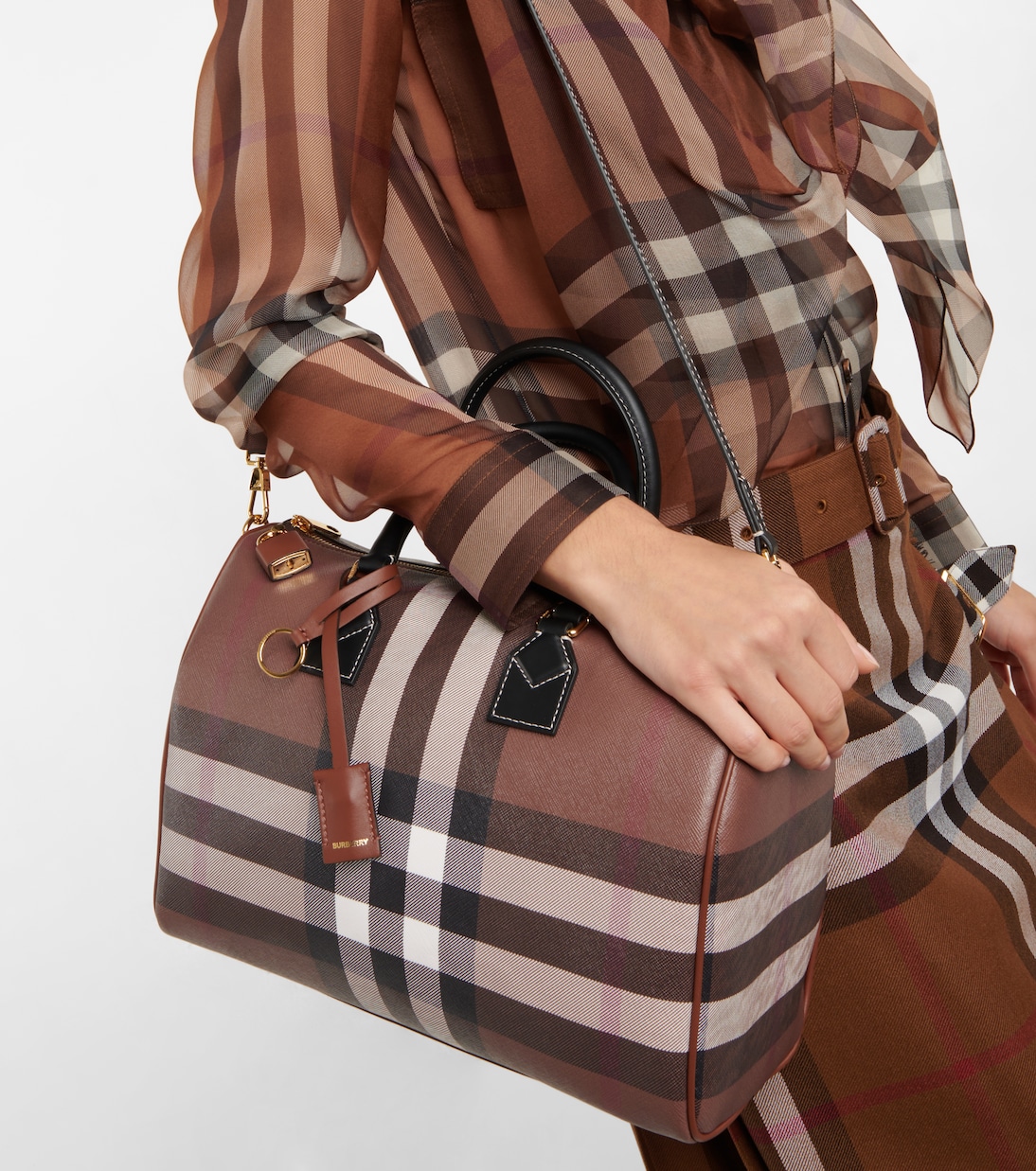 Checked canvas tote | Burberry