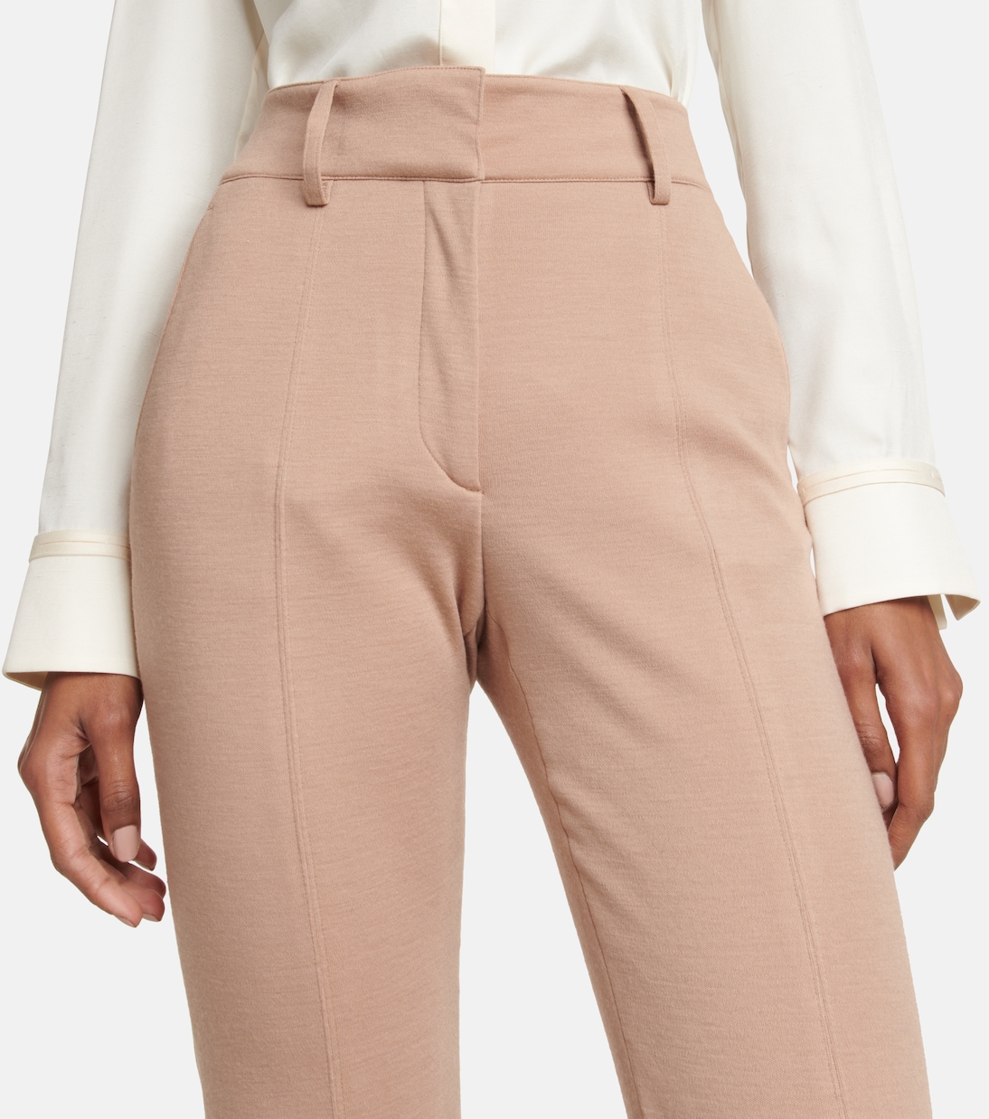 Pantalon Rhein à taille basse en laine | Gabriela Hearst