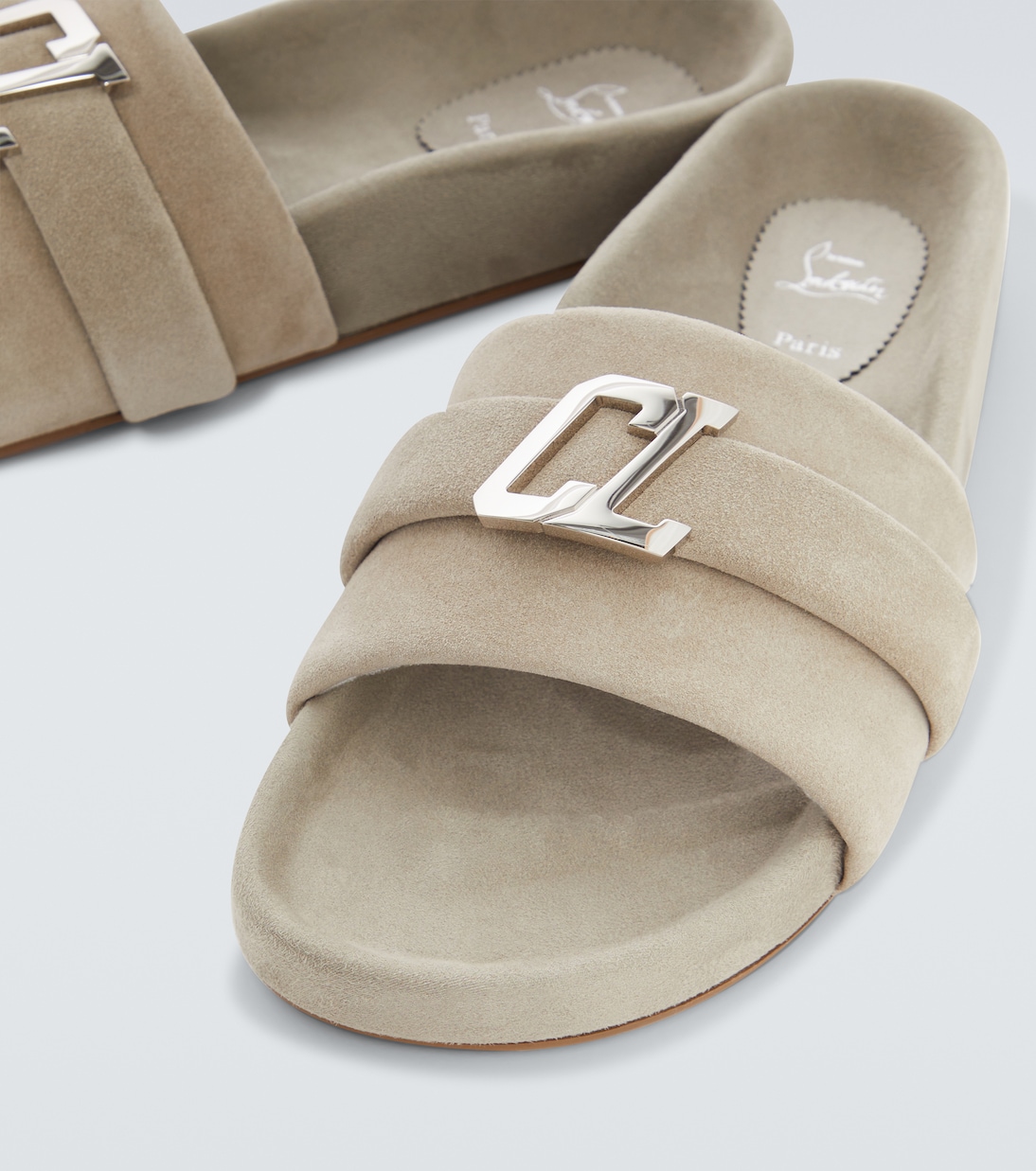 Embellished suede slides | Christian Louboutin