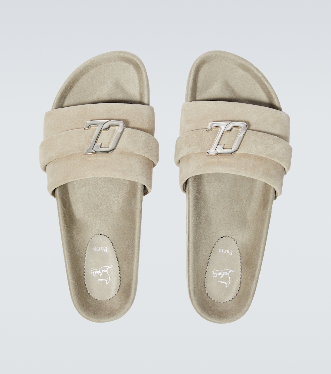 Embellished suede slides | Christian Louboutin