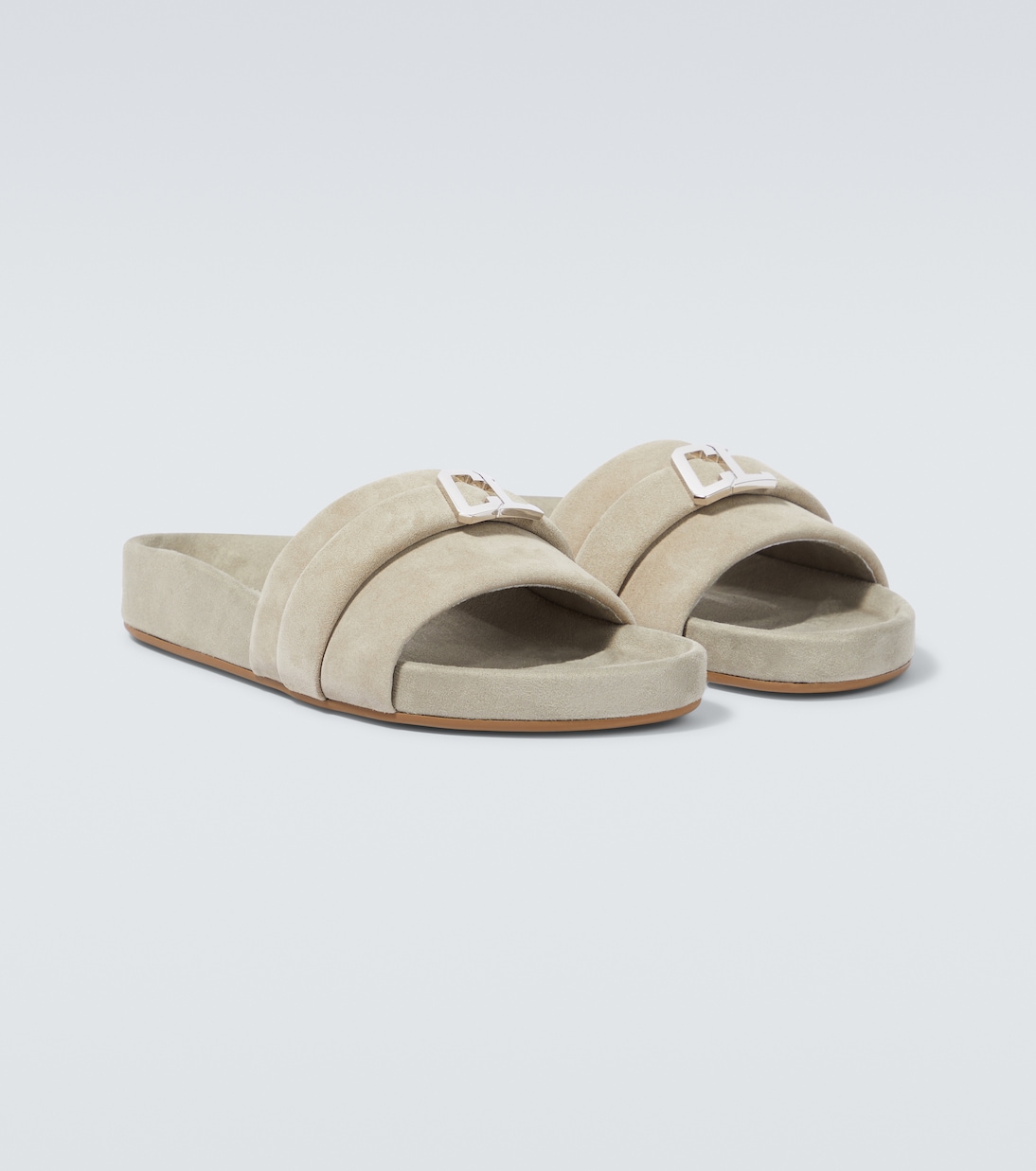 Embellished suede slides | Christian Louboutin