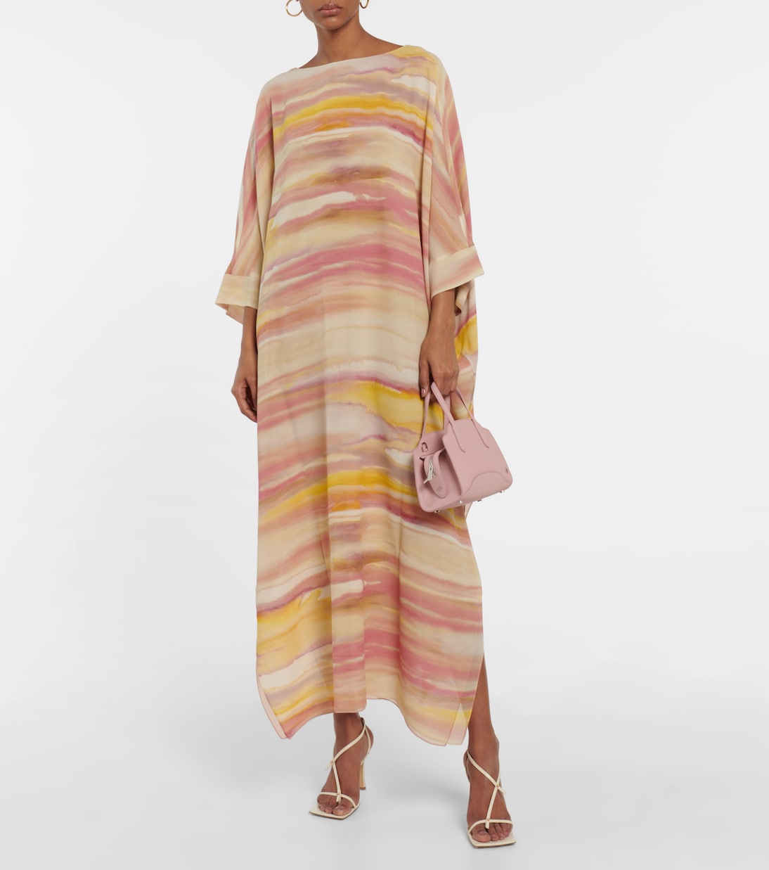 Cillia printed silk georgette kaftan | Loro Piana