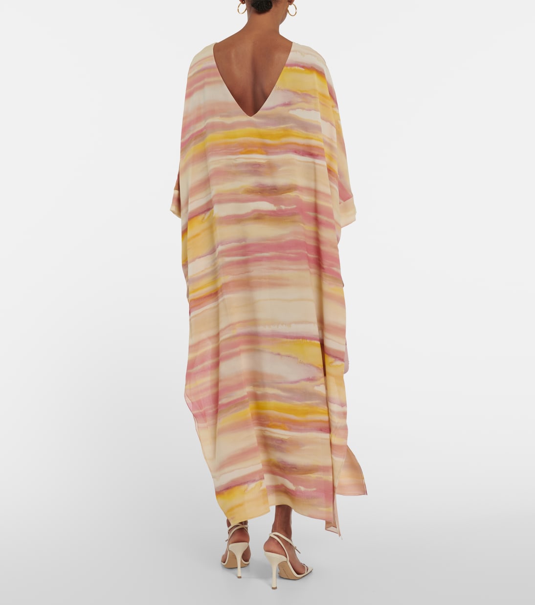 Cillia printed silk georgette kaftan | Loro Piana