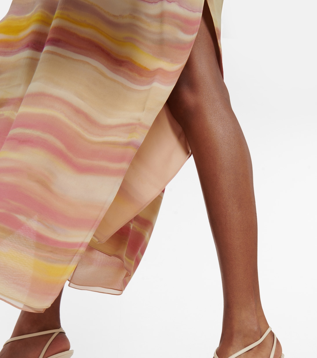 Cillia printed silk georgette kaftan | Loro Piana