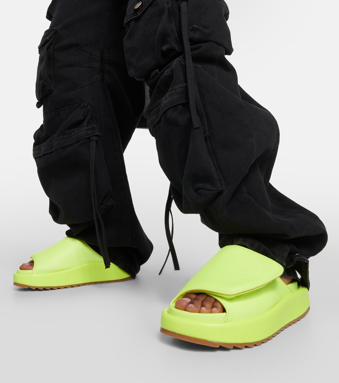 Gia 1 leather slides | Gia Borghini