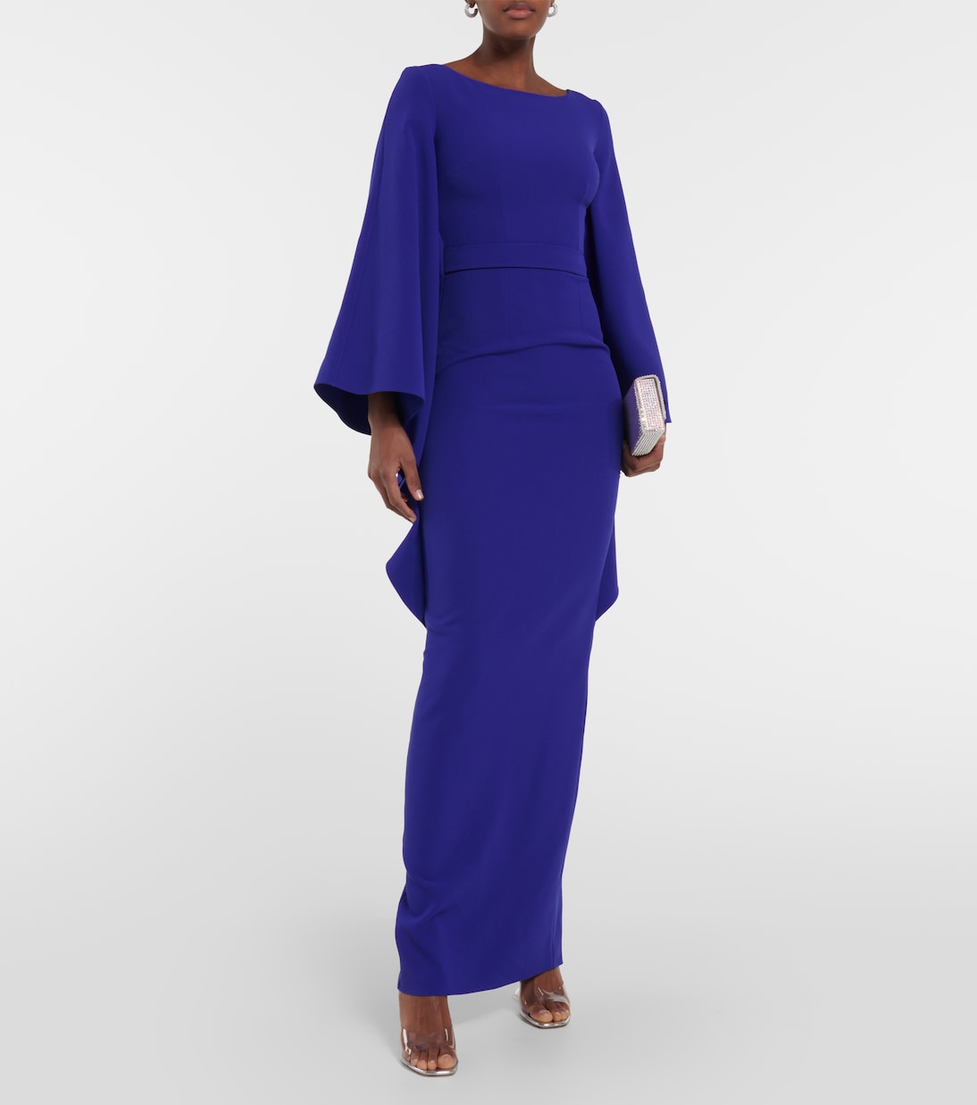 Boat N Flared belted maxi dress | Safiyaa