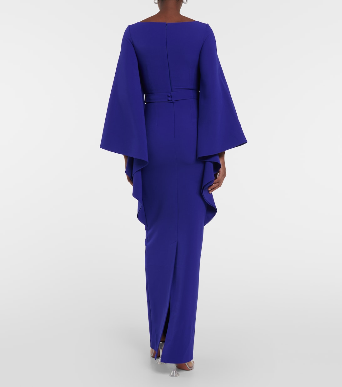 Boat N Flared belted maxi dress | Safiyaa