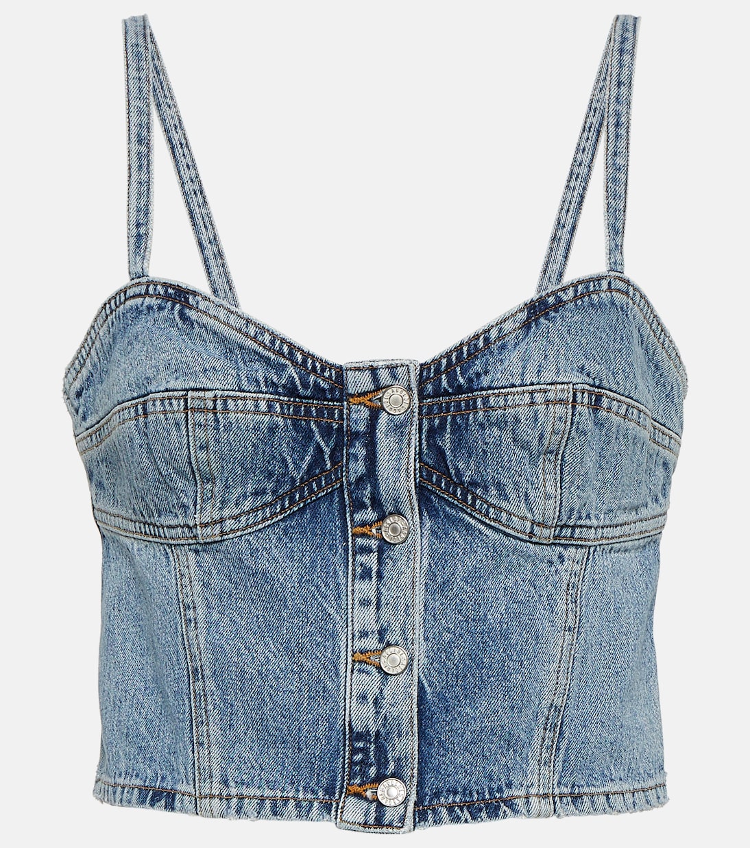 Lola denim crop top | Agolde