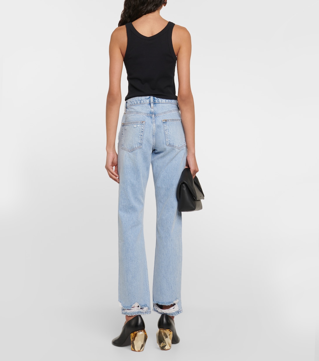 Le Slouch mid-rise straight jeans | Frame