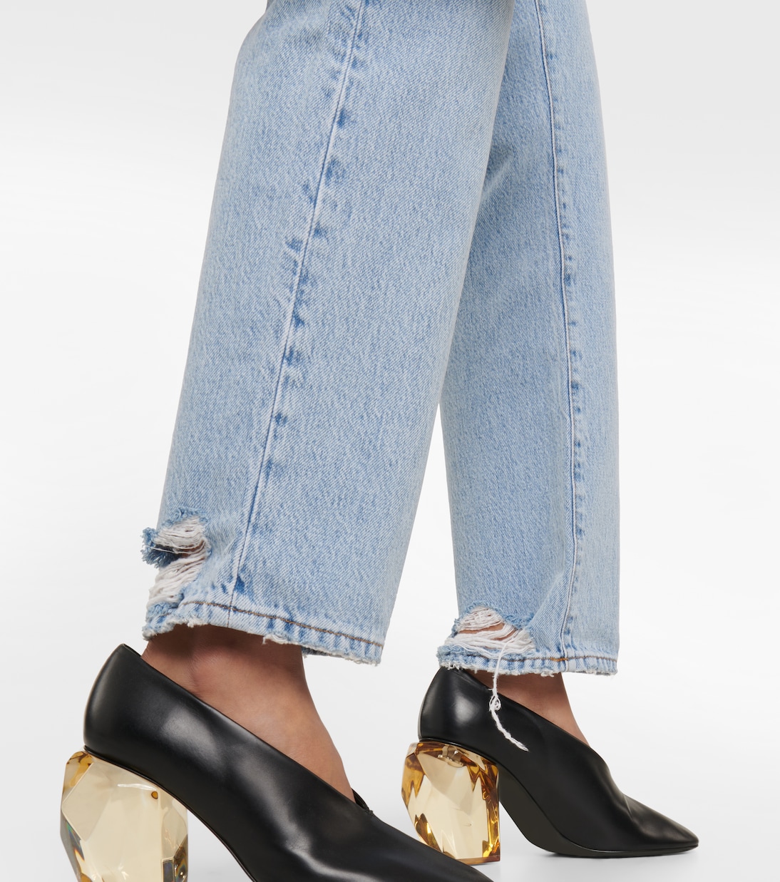 Le Slouch mid-rise straight jeans | Frame