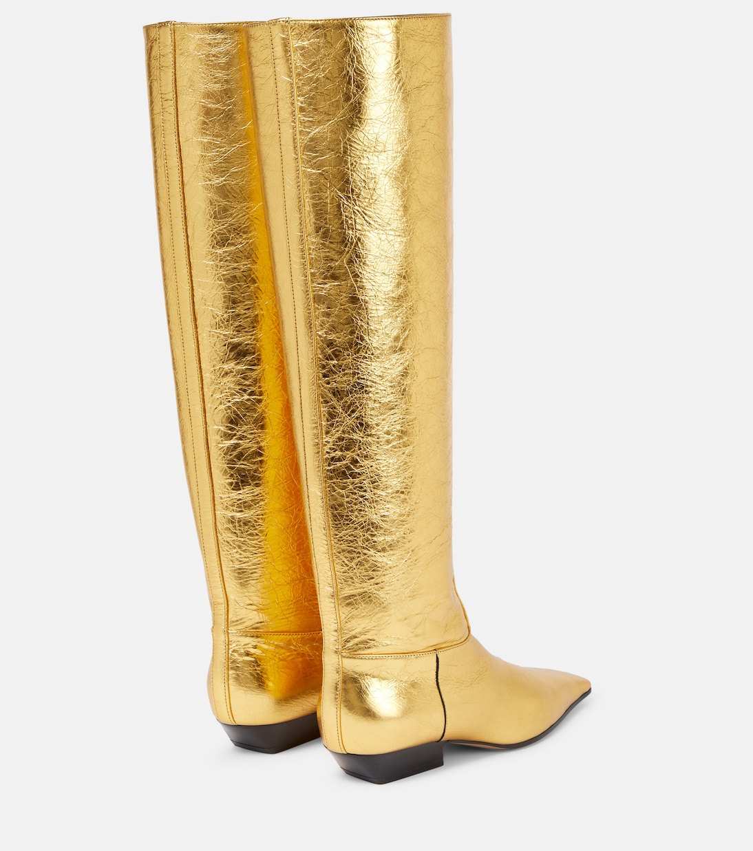 Botas altas Marfa de piel metalizada | Khaite