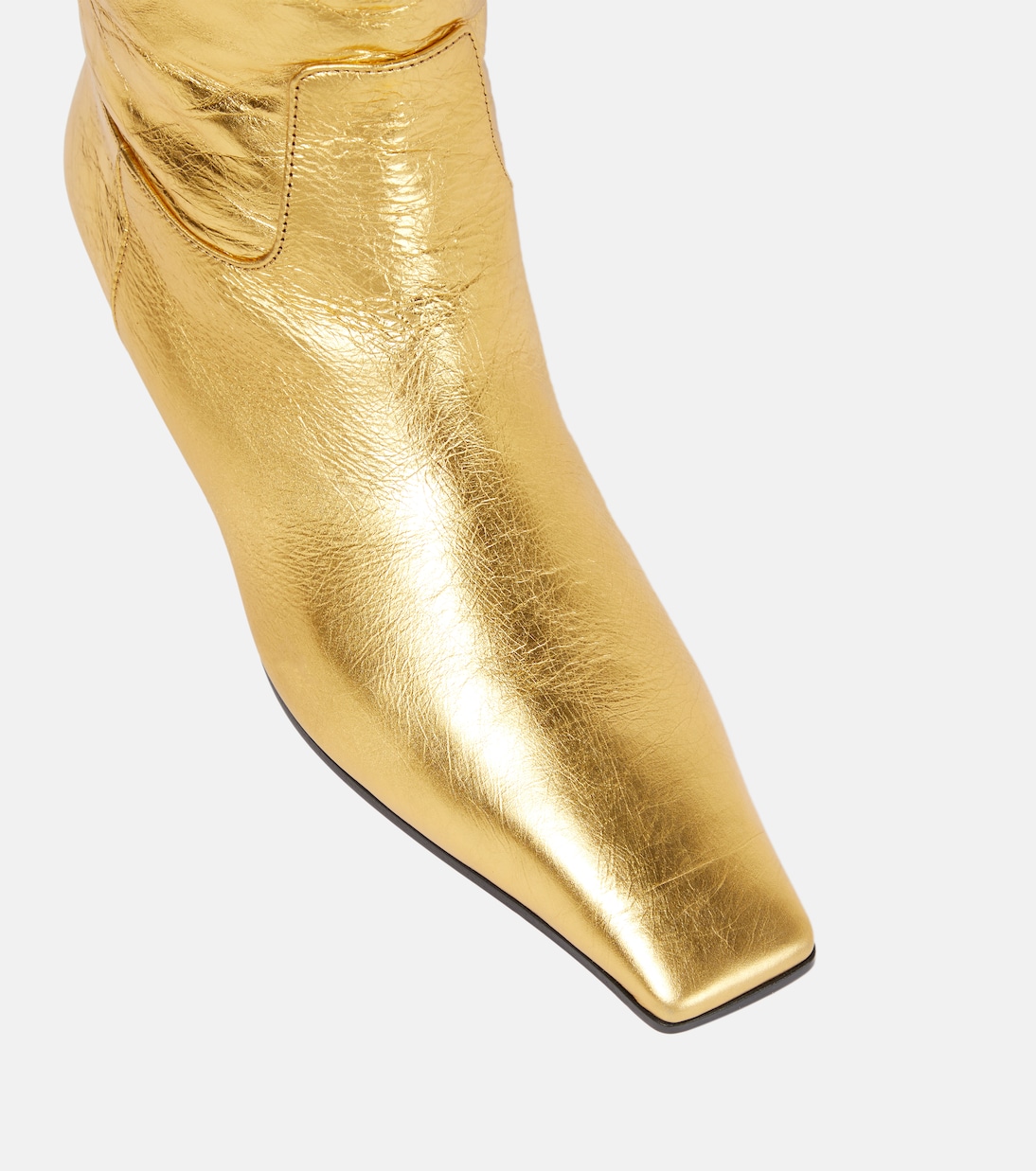 Botas altas Marfa de piel metalizada | Khaite