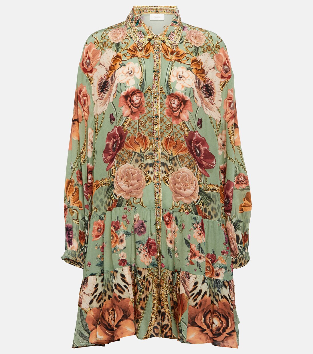 Robe en soie à fleurs | Camilla