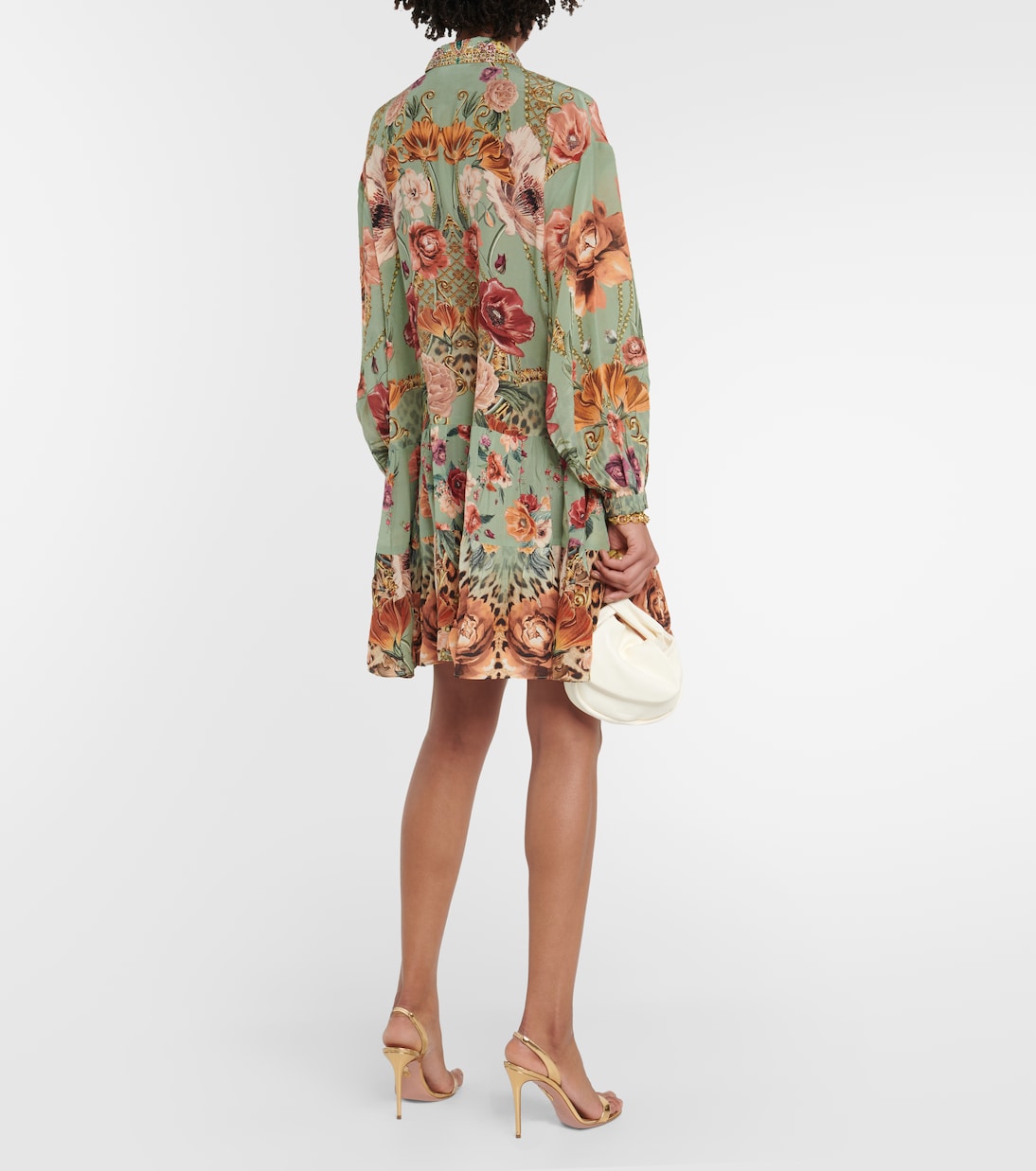 Robe en soie à fleurs | Camilla