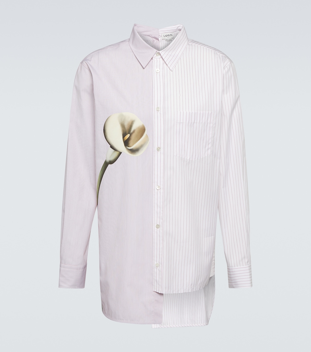 Camicia in popeline di cotone con stampa | Lanvin