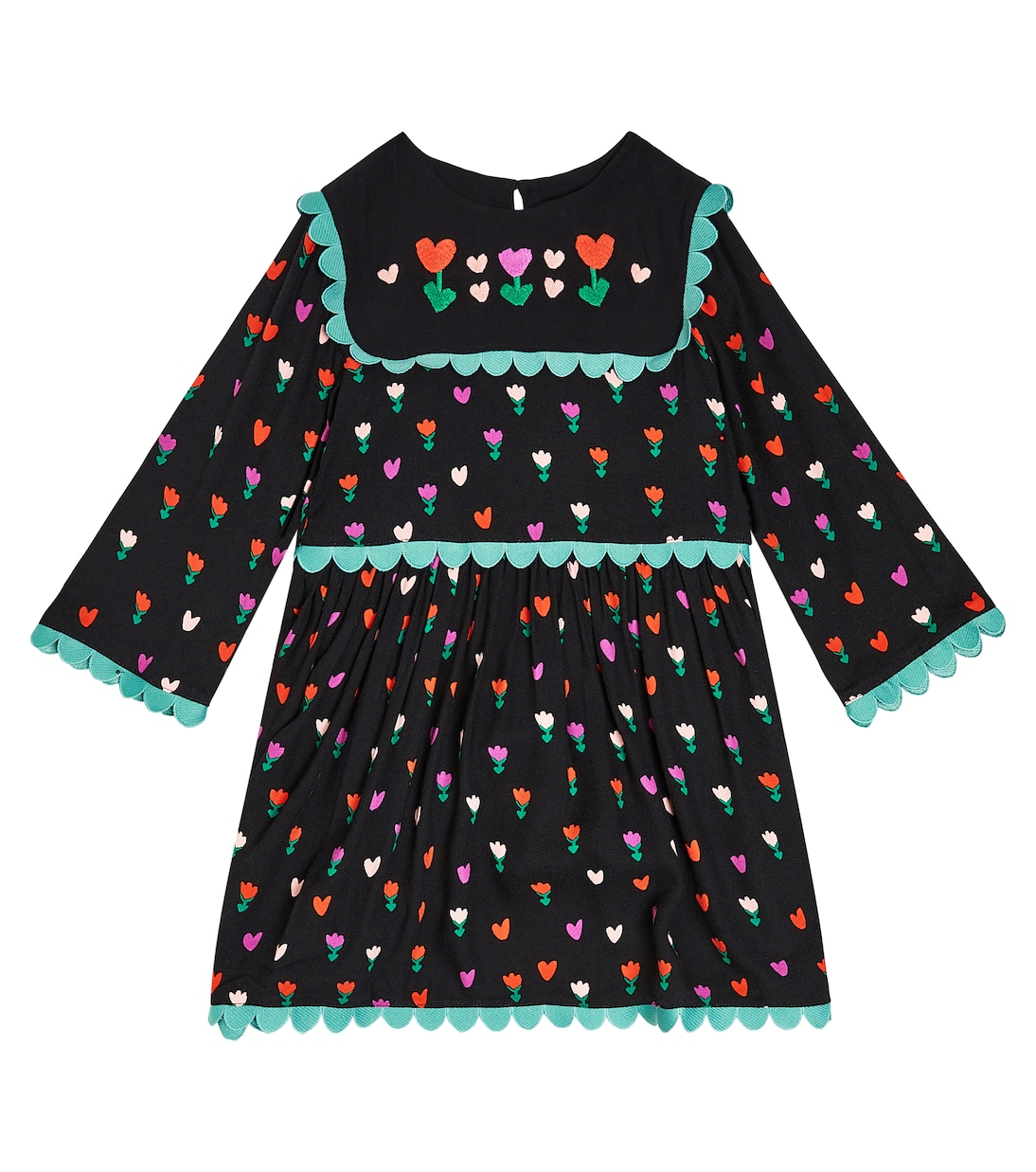 Abito con stampa e finiture smerlate | Stella McCartney Kids
