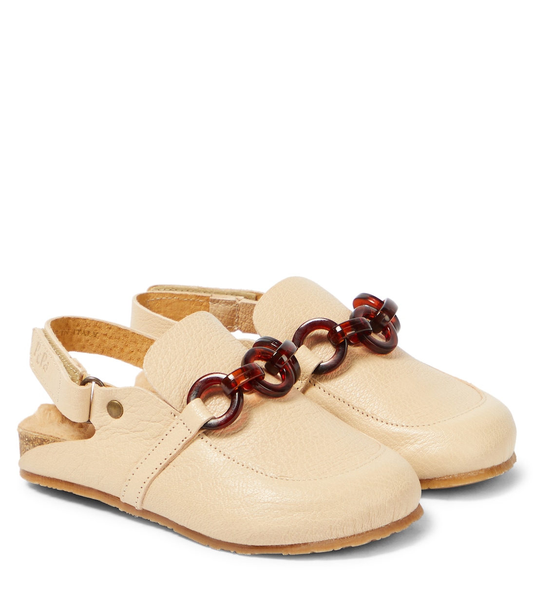 Rubi leather slingback clogs | PèPè