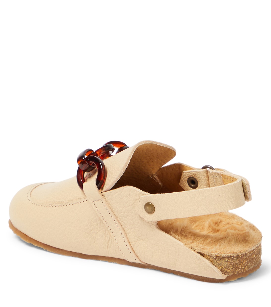 Rubi leather slingback clogs | PèPè