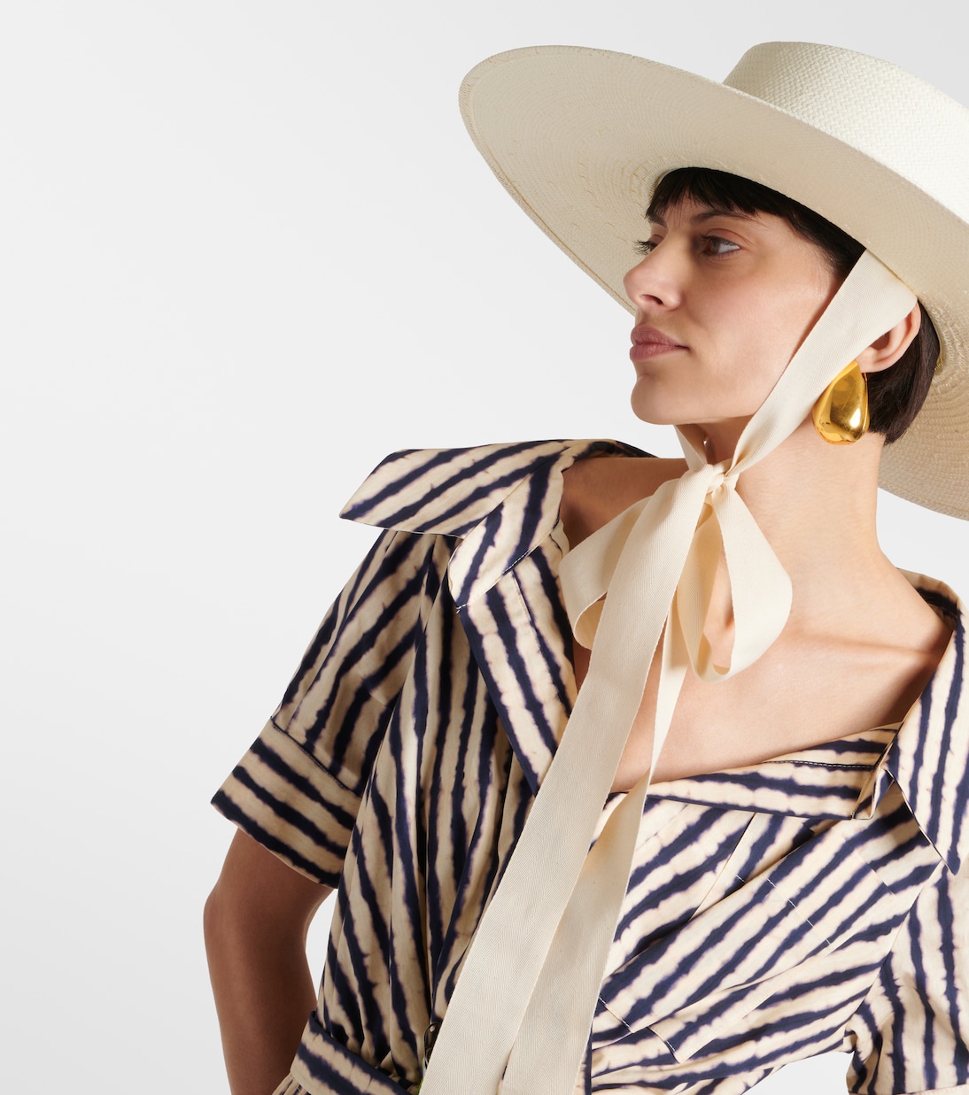 Bow-detail straw hat | Ruslan Baginskiy