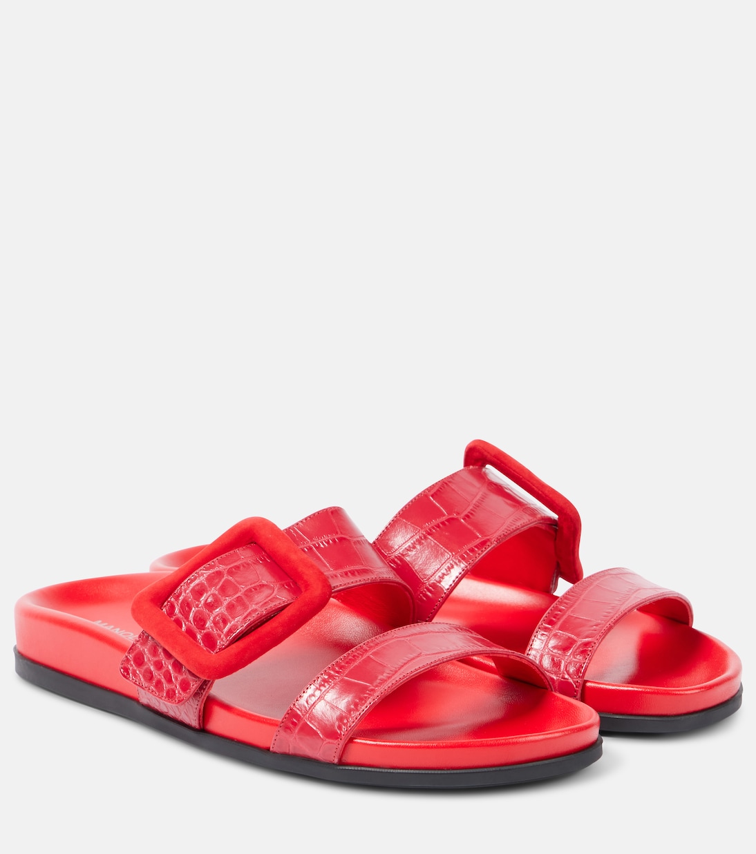 Red croc sandals outlet