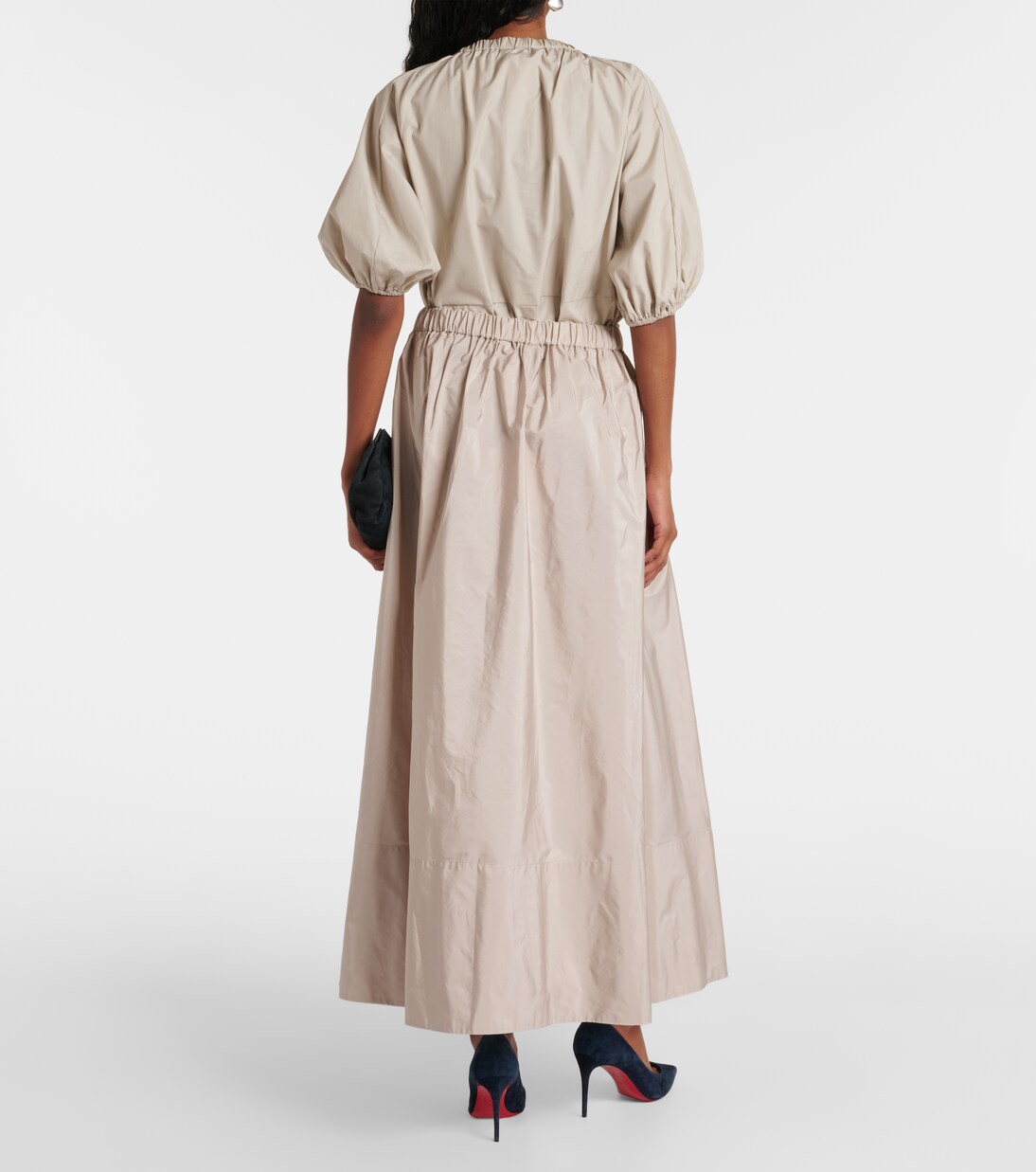 Pleated taffeta maxi skirt | 'S Max Mara