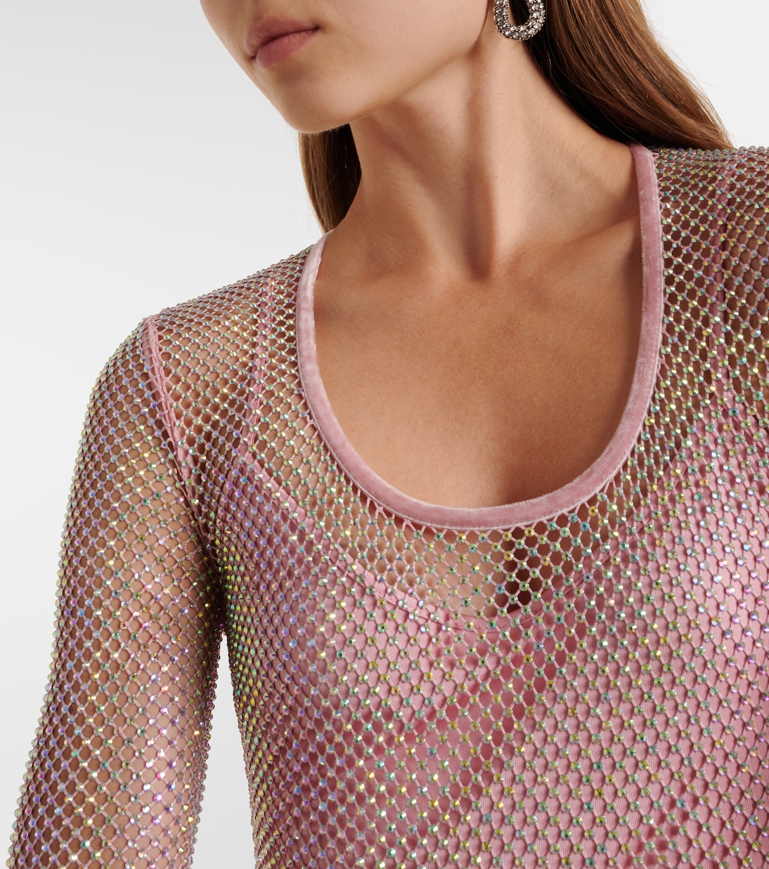 Vestido de fiesta de malla adornado | Sportmax