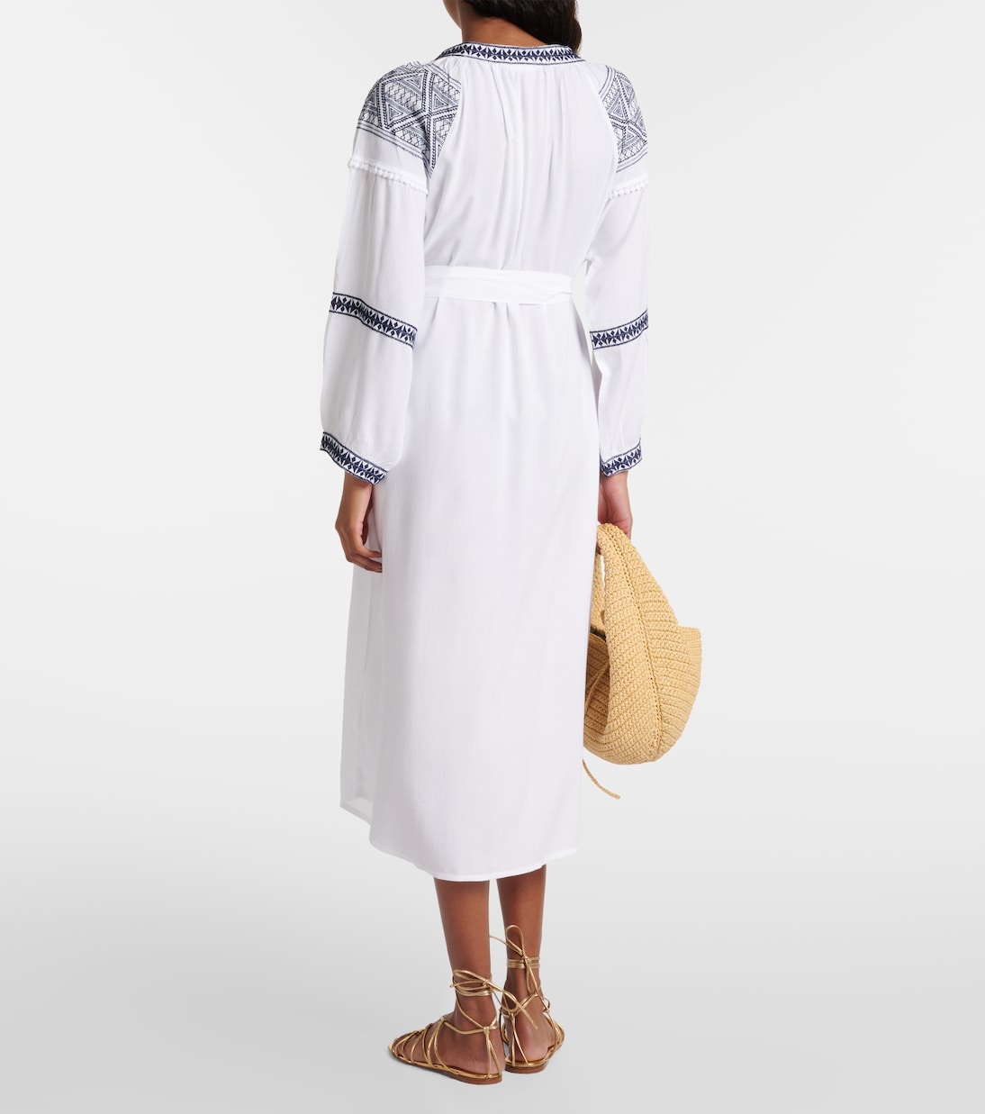 Vestido midi Ally bordado | Melissa Odabash