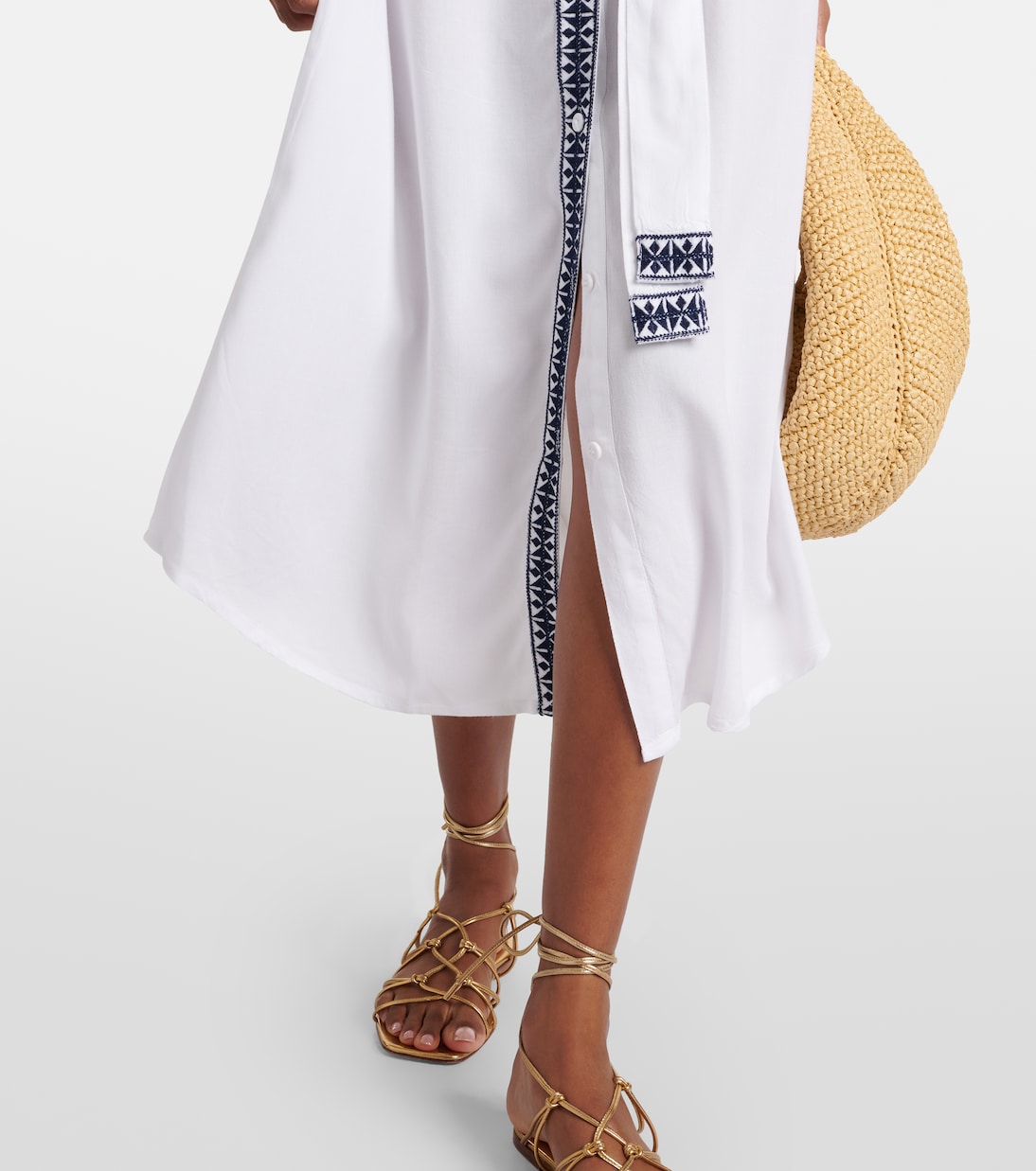 Vestido midi Ally bordado | Melissa Odabash