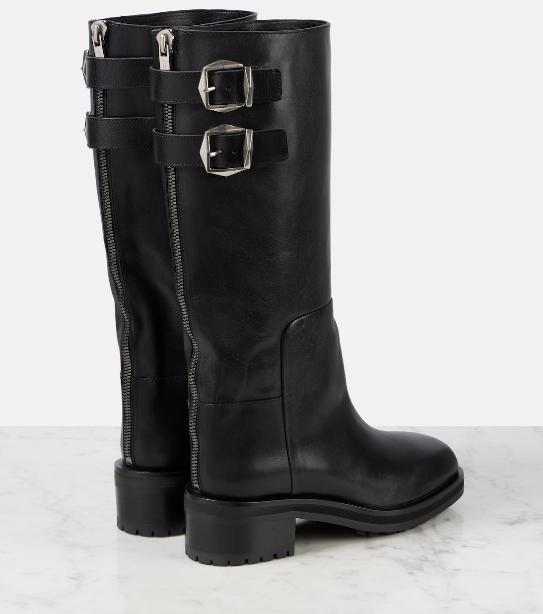 Stiefel Brooklyn 50 aus Leder | Jimmy Choo