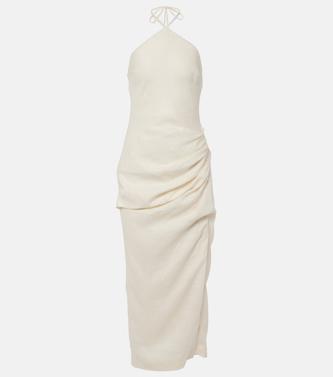 Hansel halterneck linen maxi dress | Simkhai