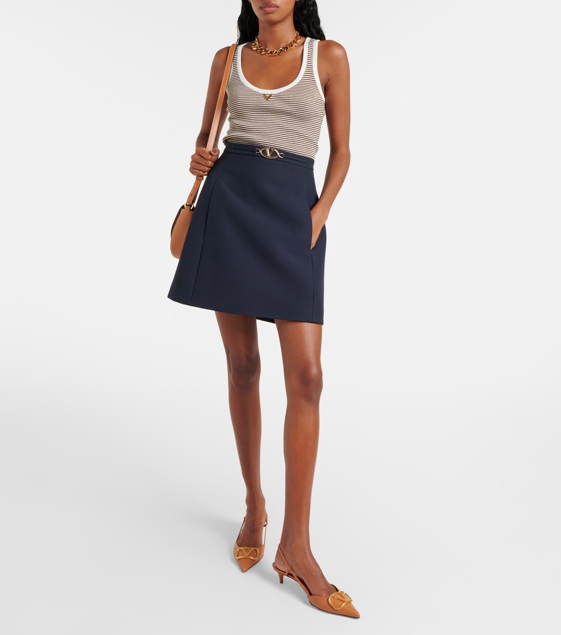 Minifalda de Crepe Couture | Valentino