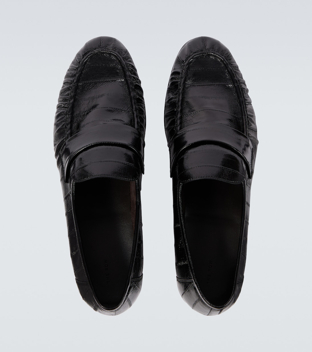 Soft paneled leather loafers | The Row