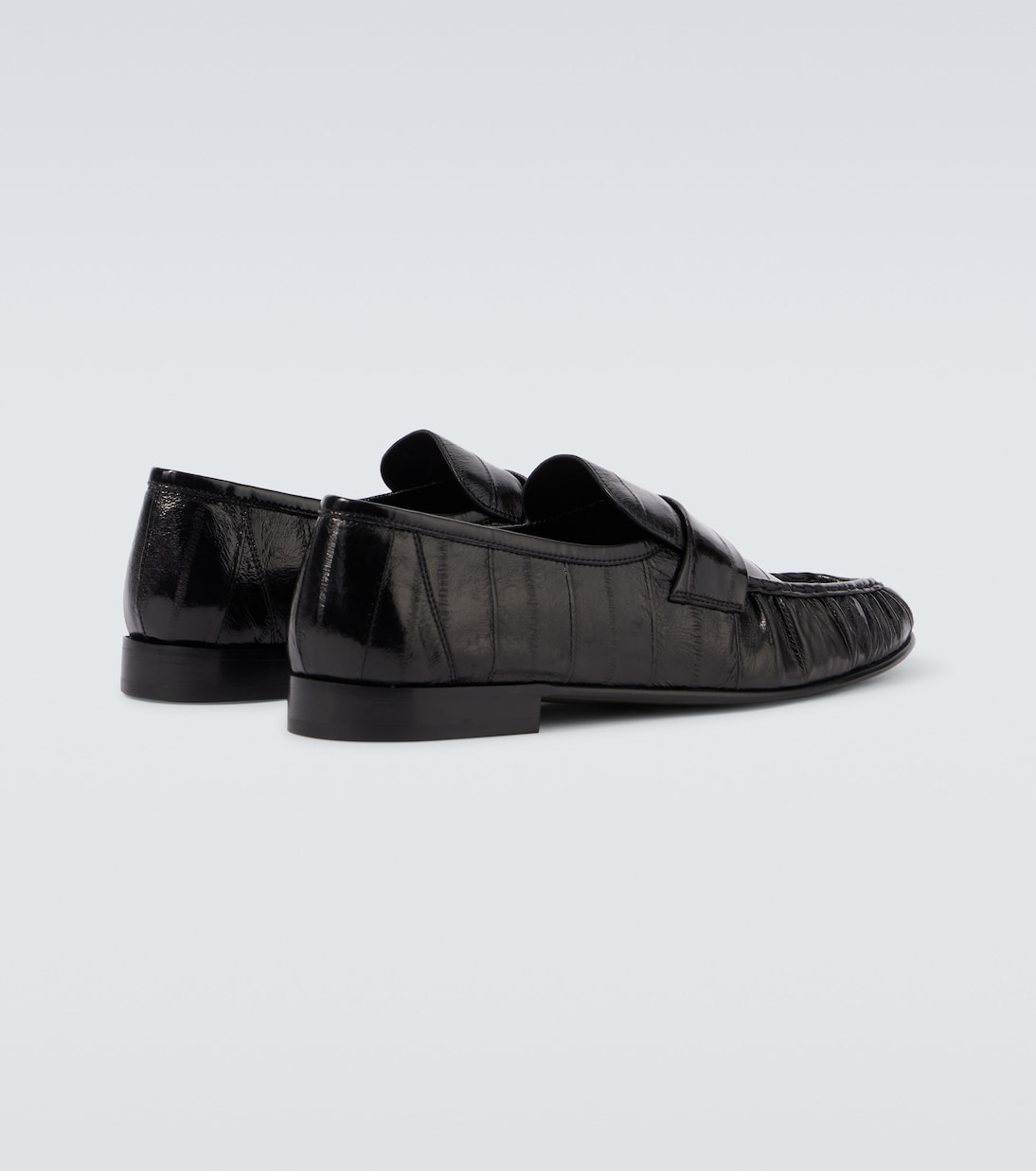 Soft paneled leather loafers | The Row