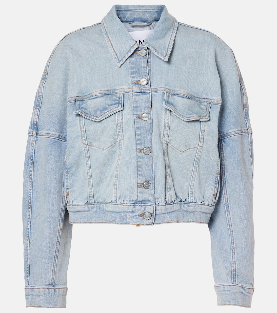 Veste raccourcie en jean | Ganni
