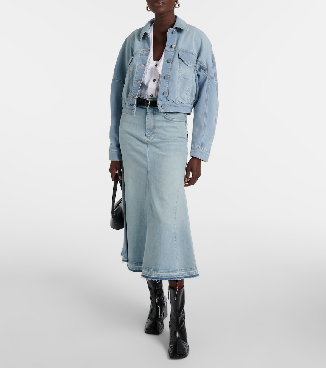Veste raccourcie en jean | Ganni