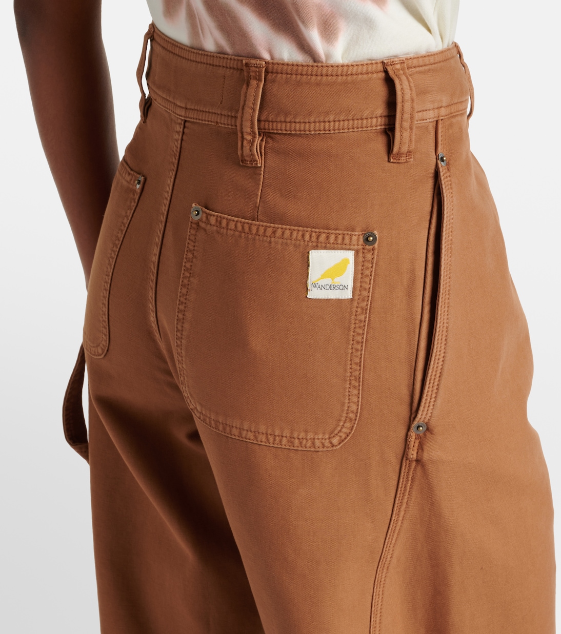 Pantalon ample Twisted Seam en coton | JW Anderson