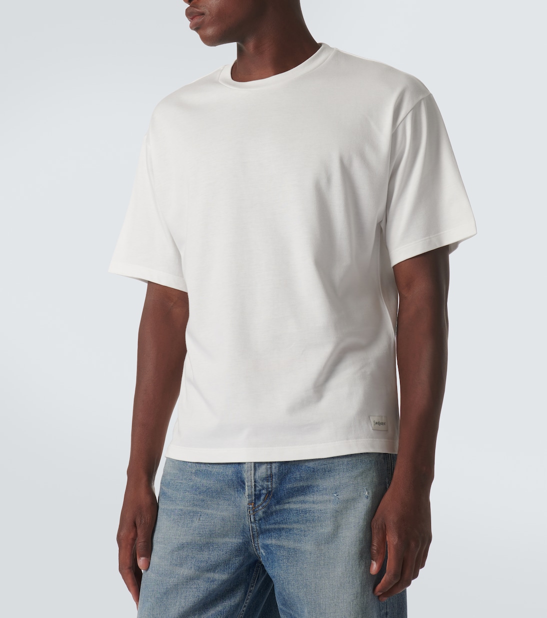Camiseta de jersey con logo | Saint Laurent