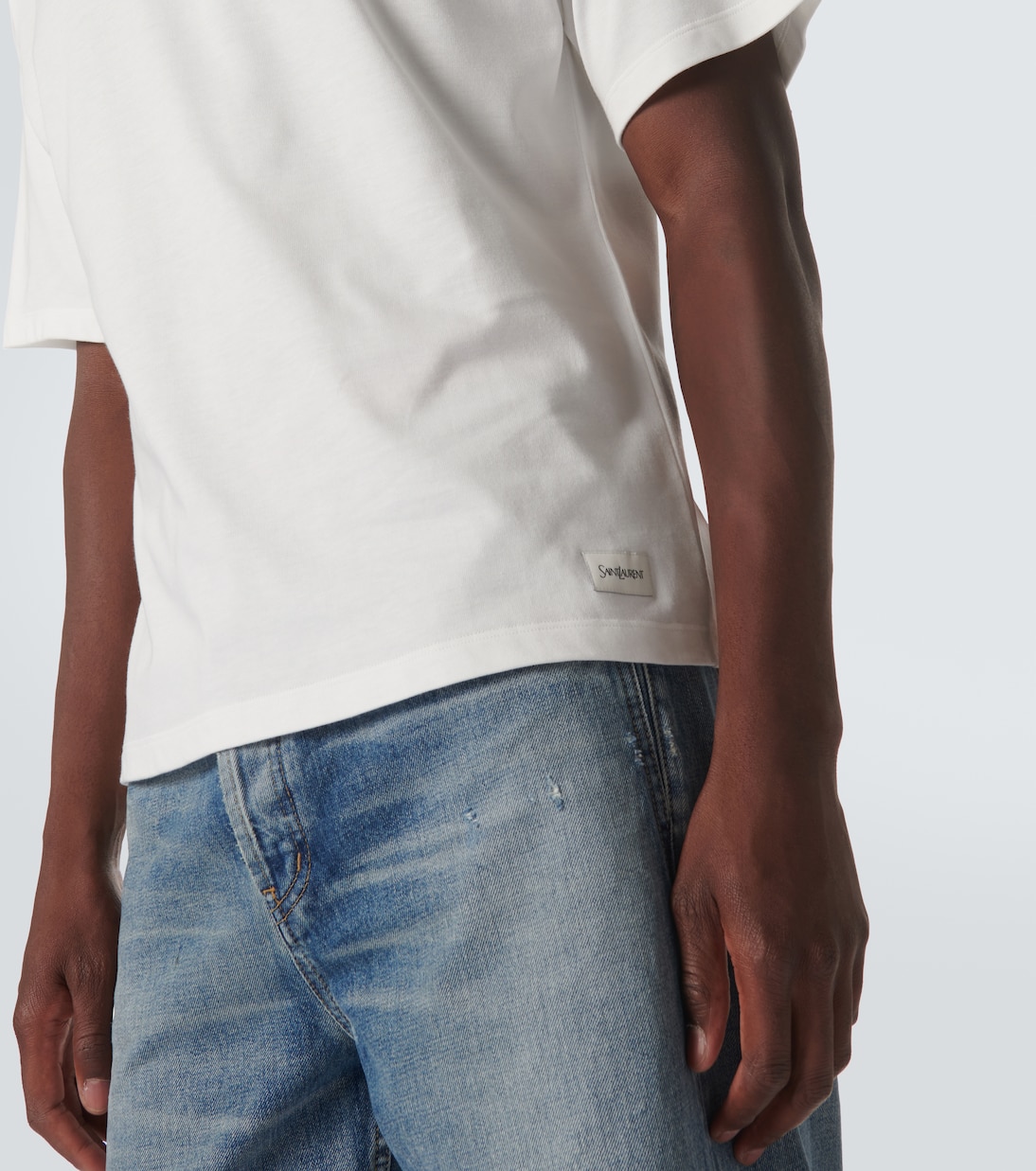 Camiseta de jersey con logo | Saint Laurent