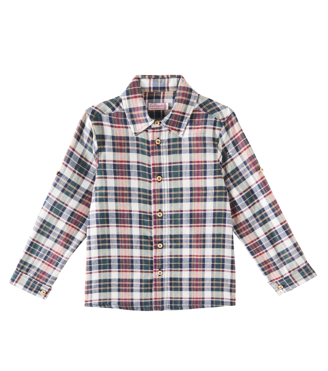 Camicia Nico in cotone a quadri | La Coqueta