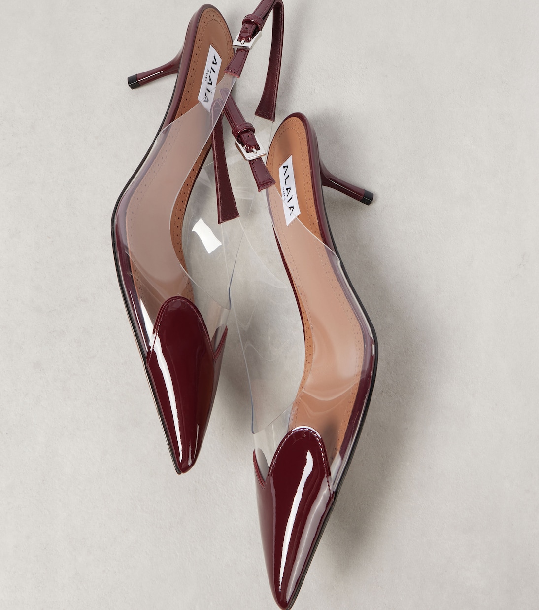 Slingback-Pumps Le Cœur mit Lackleder | Alaïa