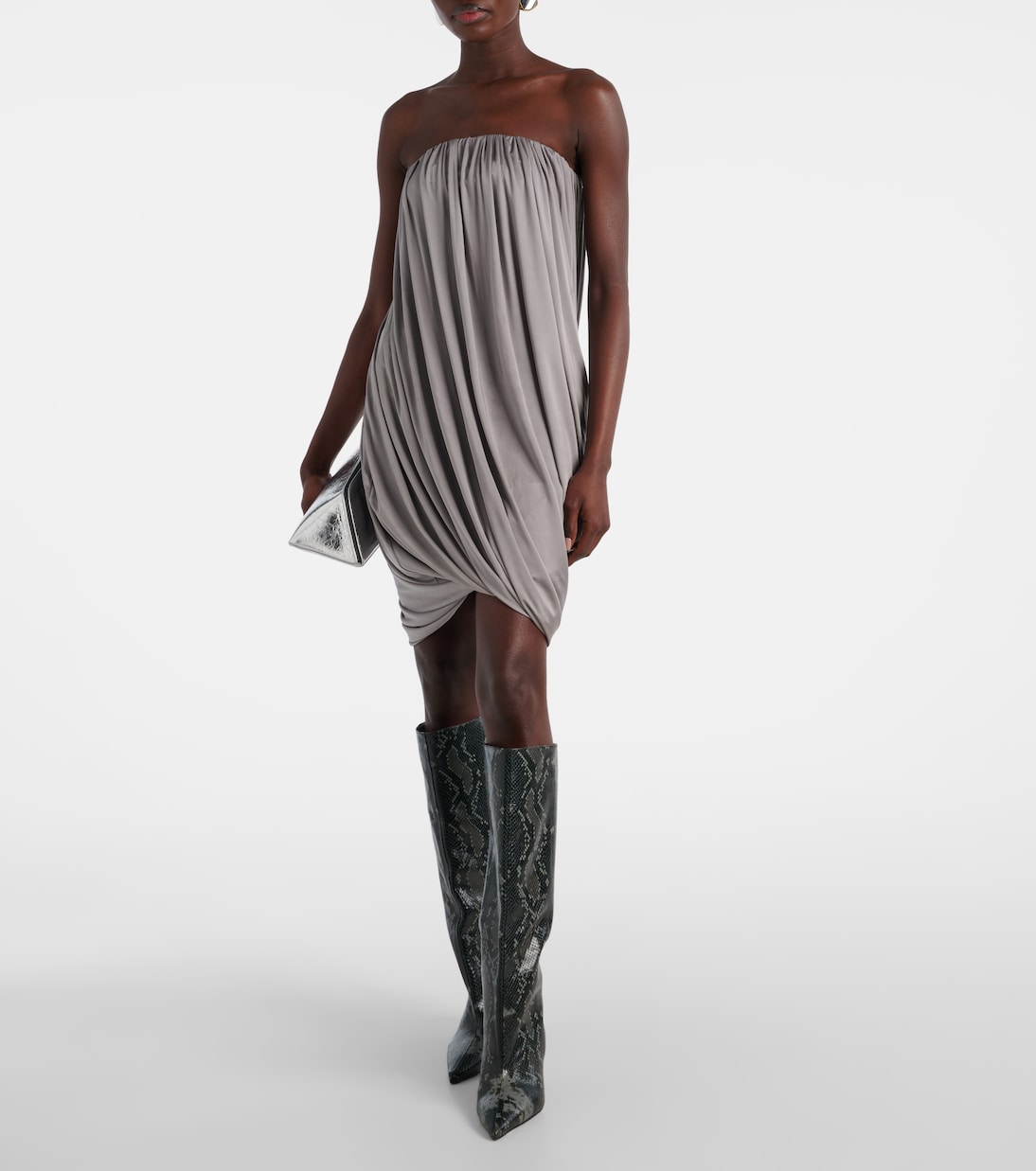 Draped jersey minidress | The Attico