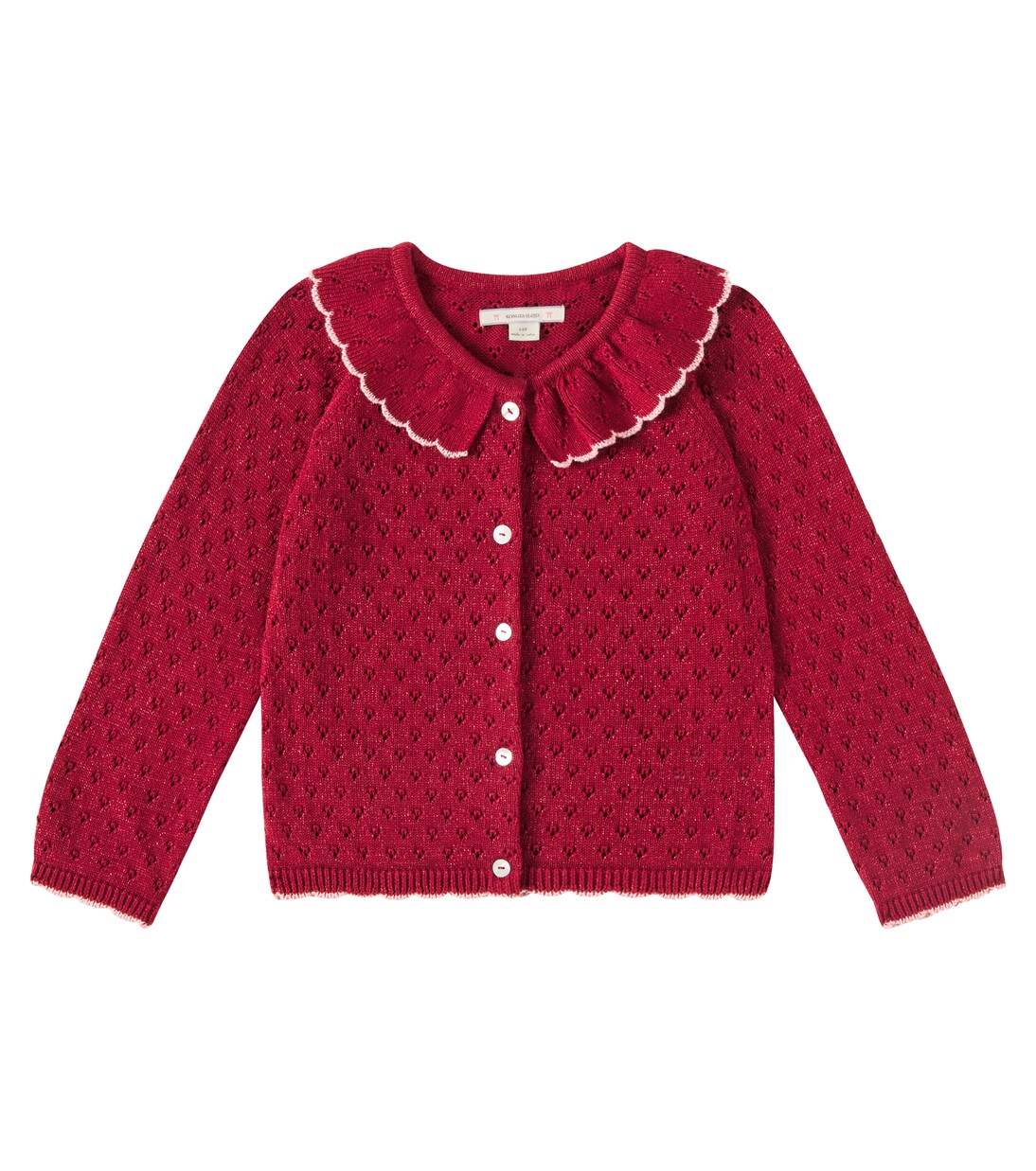 Holiday lamé wool-blend cardigan | Konges Sløjd