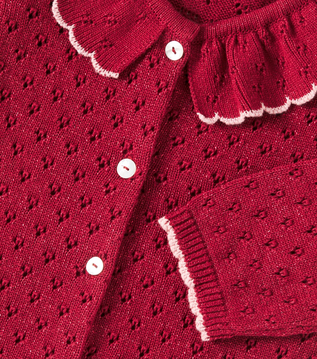 Holiday lamé wool-blend cardigan | Konges Sløjd